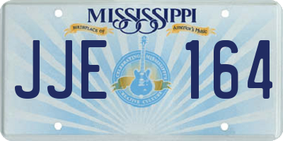 MS license plate JJE164
