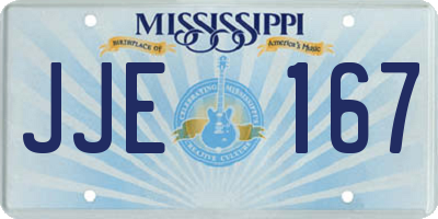 MS license plate JJE167