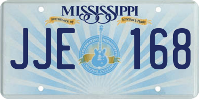 MS license plate JJE168