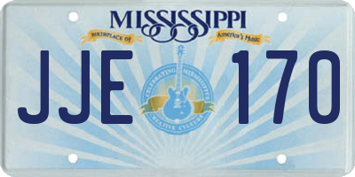 MS license plate JJE170