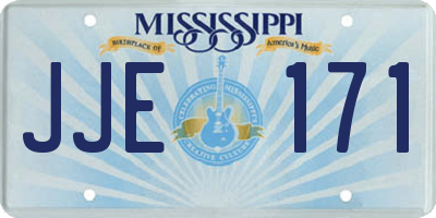 MS license plate JJE171