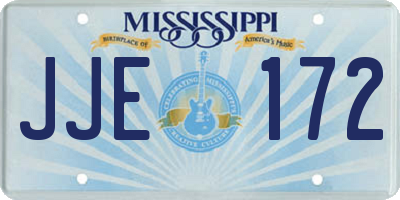 MS license plate JJE172