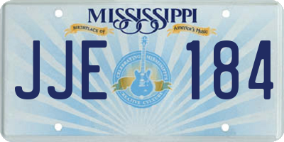 MS license plate JJE184