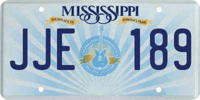 MS license plate JJE189