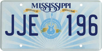 MS license plate JJE196