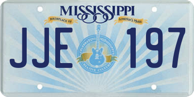 MS license plate JJE197