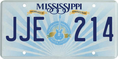 MS license plate JJE214