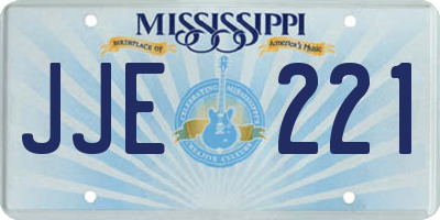 MS license plate JJE221