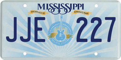 MS license plate JJE227
