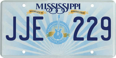 MS license plate JJE229