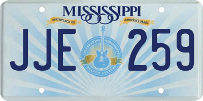 MS license plate JJE259