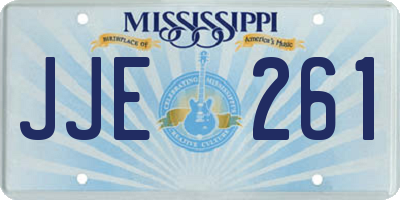 MS license plate JJE261