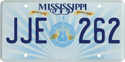 MS license plate JJE262