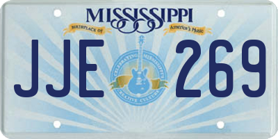 MS license plate JJE269