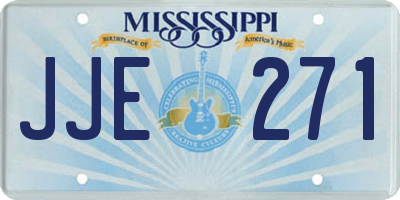 MS license plate JJE271