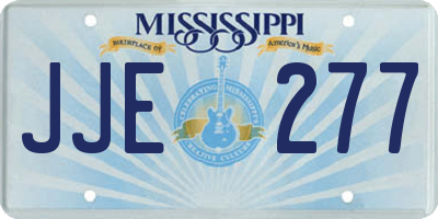 MS license plate JJE277