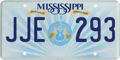 MS license plate JJE293