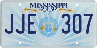 MS license plate JJE307