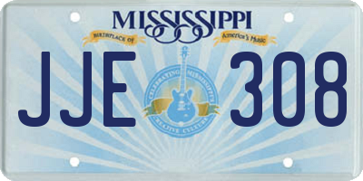 MS license plate JJE308