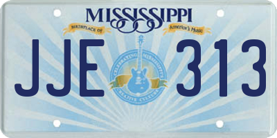 MS license plate JJE313