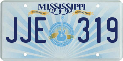 MS license plate JJE319