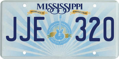 MS license plate JJE320