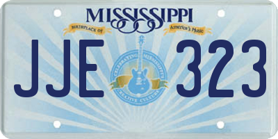 MS license plate JJE323