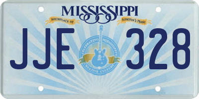 MS license plate JJE328