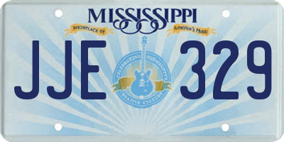 MS license plate JJE329