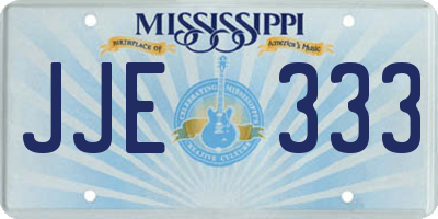 MS license plate JJE333