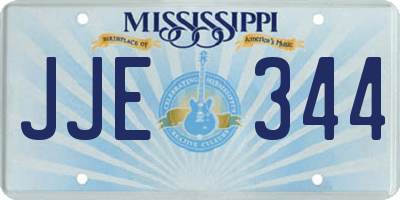 MS license plate JJE344