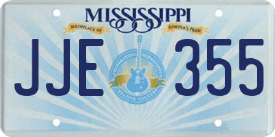 MS license plate JJE355