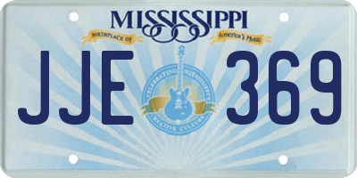 MS license plate JJE369