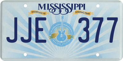 MS license plate JJE377