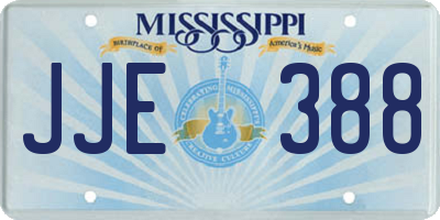 MS license plate JJE388