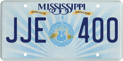 MS license plate JJE400