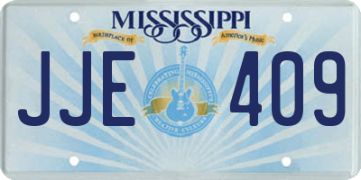 MS license plate JJE409
