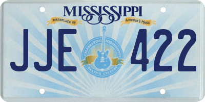 MS license plate JJE422