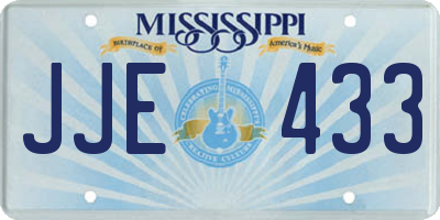 MS license plate JJE433