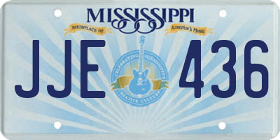 MS license plate JJE436