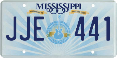 MS license plate JJE441