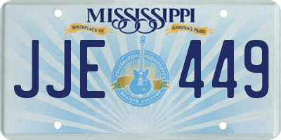 MS license plate JJE449