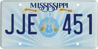 MS license plate JJE451