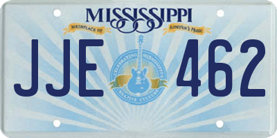 MS license plate JJE462