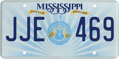 MS license plate JJE469