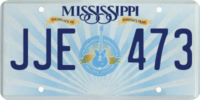 MS license plate JJE473