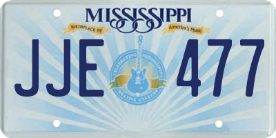 MS license plate JJE477