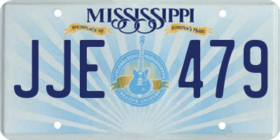 MS license plate JJE479