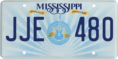 MS license plate JJE480