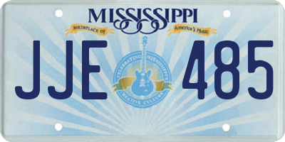 MS license plate JJE485